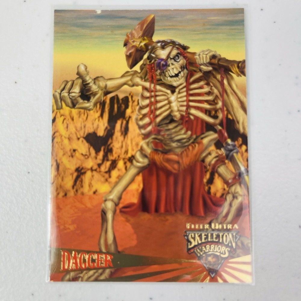 1995 Premier Edition Promo Fleer Ultra Skeleton Warriors Card Dagger
